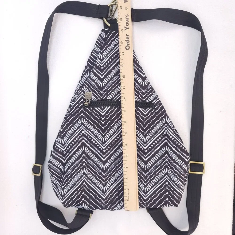 Black Butterfly Womens Bohemian Casual Fashion Backpack Zip Adjustable Strap - Picture 4 of 11